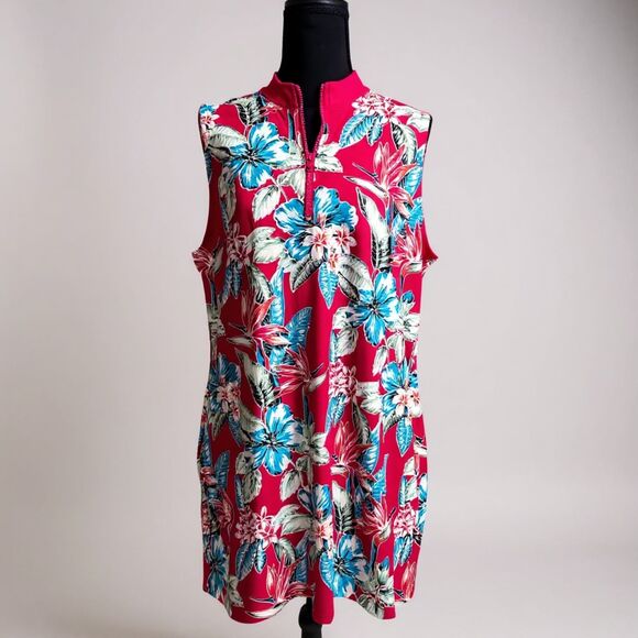 Tommy Bahama Dresses & Skirts - Tommy Bahama Floral Golf Tennis Dress • Women’s XL • Sporty Resort Style